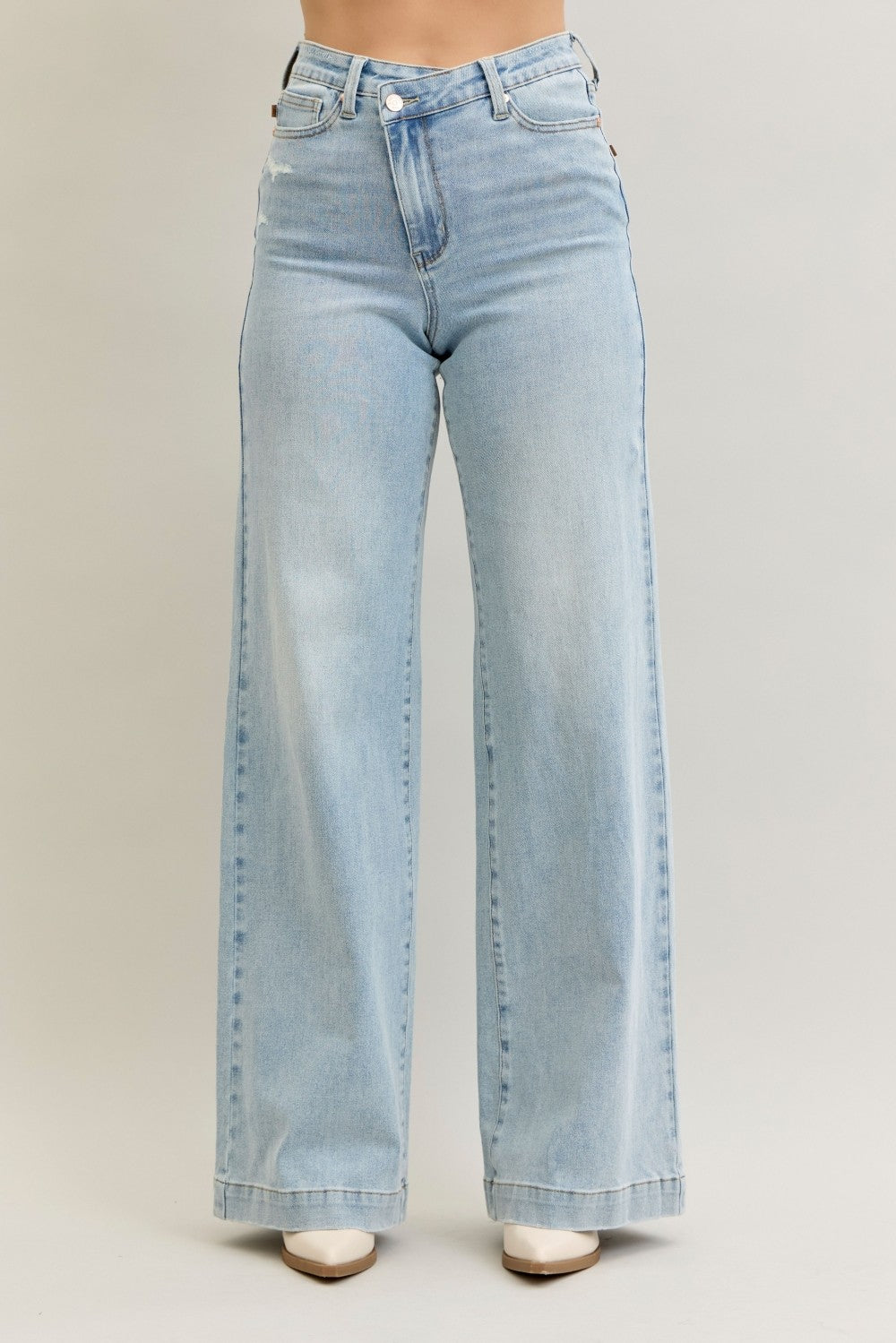 Judy Blue HW Retro Wide Criss-Cross