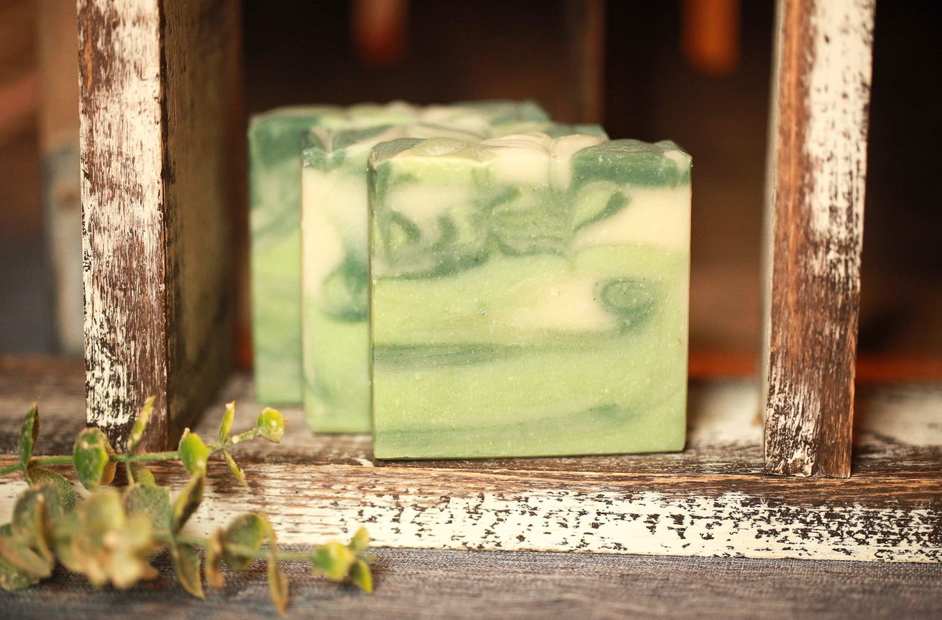 Eucalyptus & Spearmint Artisan Bar Soap, Luxury Shea Butter