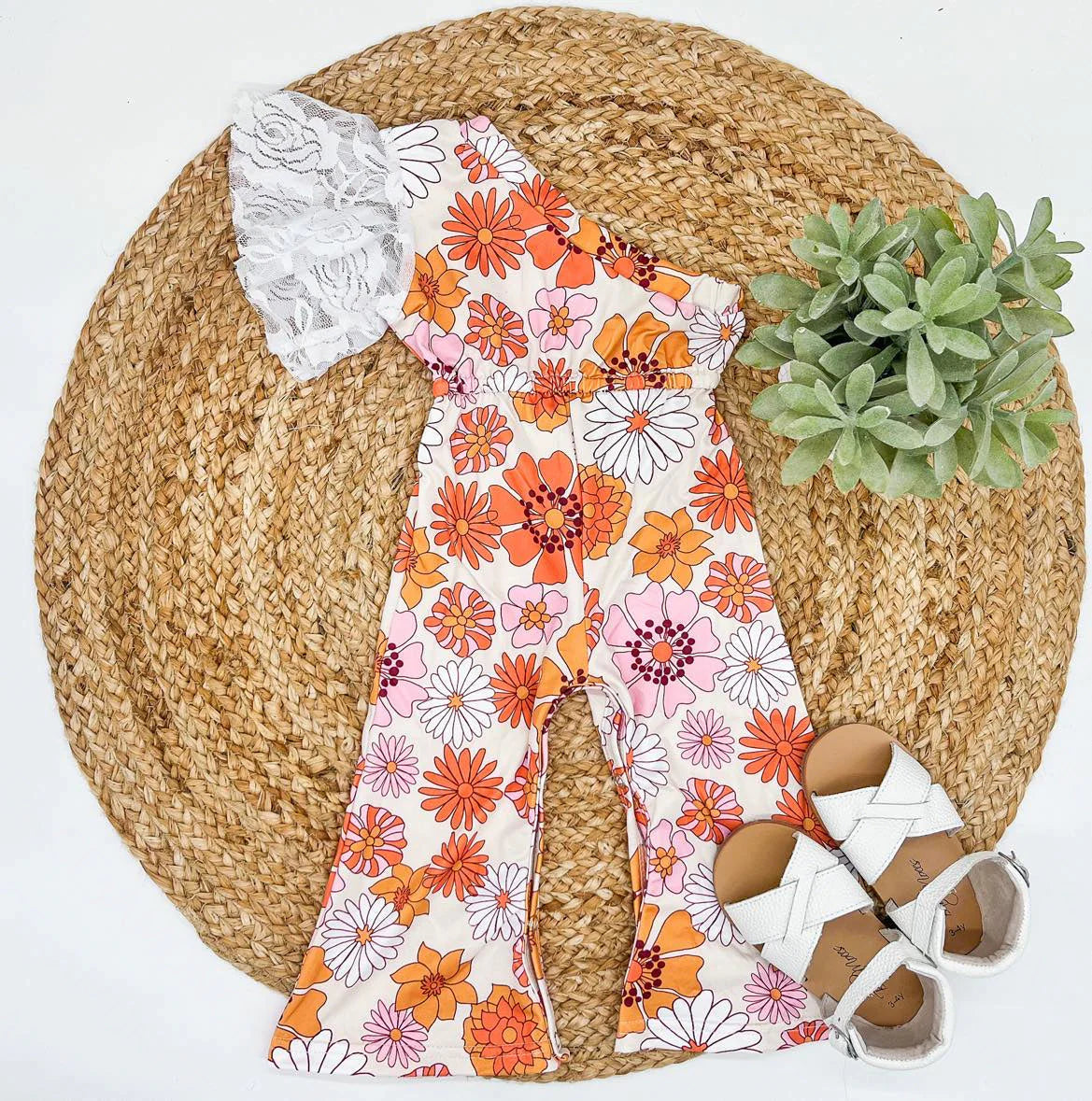 Floral Retro Romper