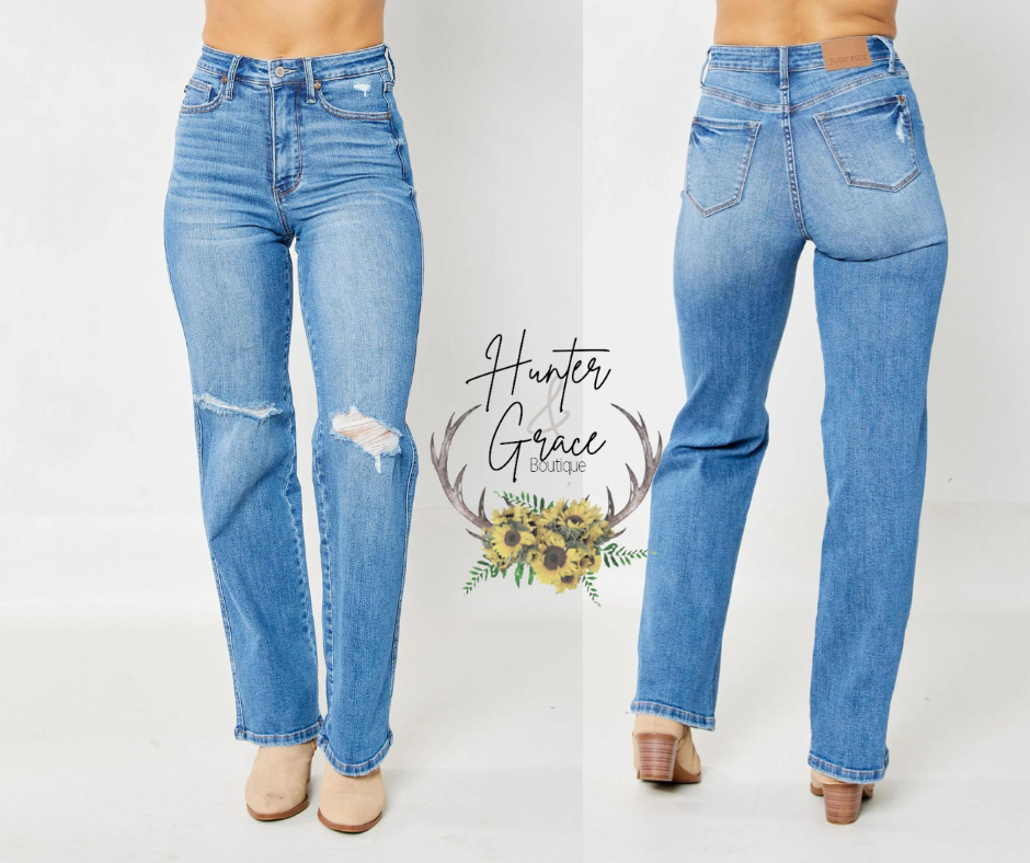 Judy Blue High Waist Tummy Control Destroyed (PLUS)