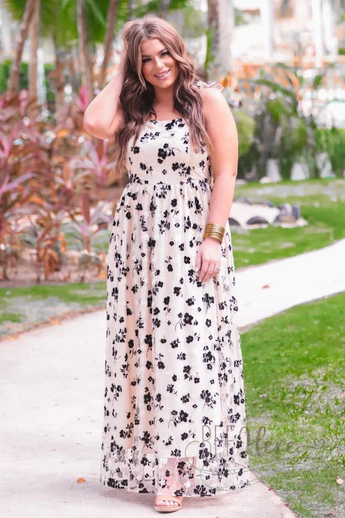 Bluebell Applique Maxi Dress