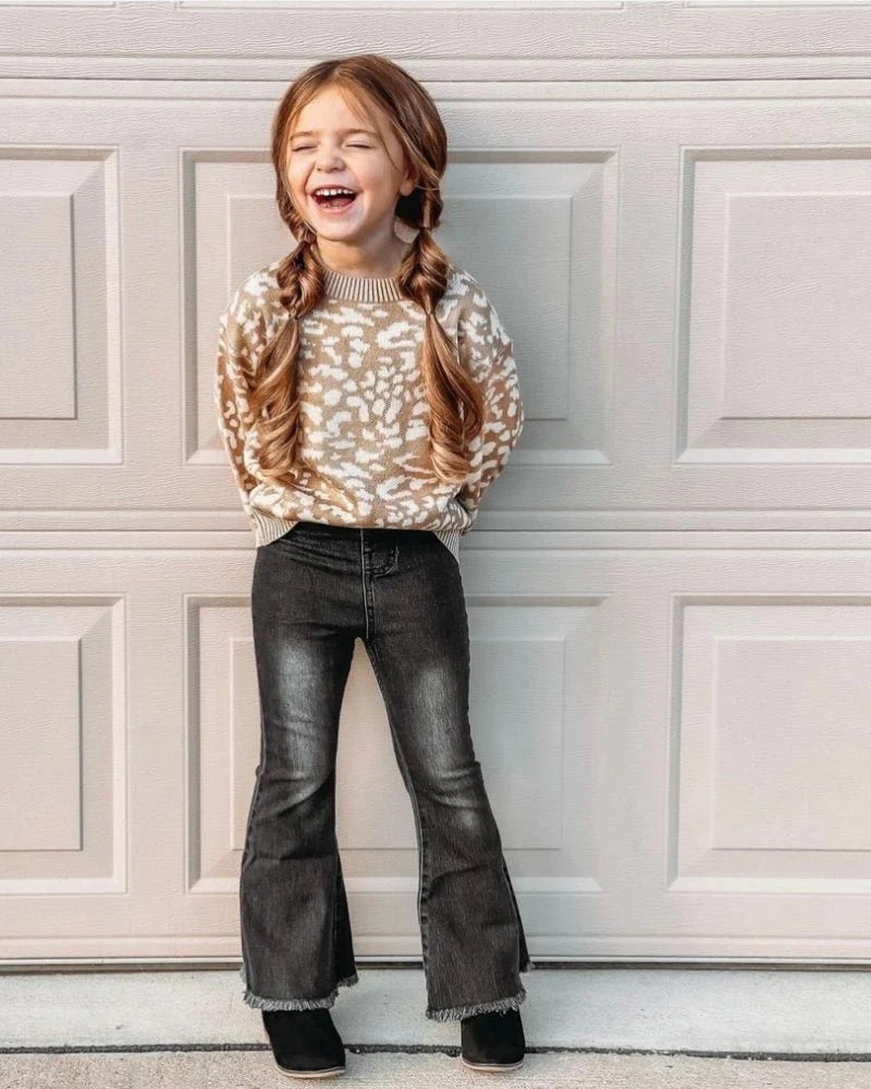 Sophie Denim Bell Bottoms - Black Wash