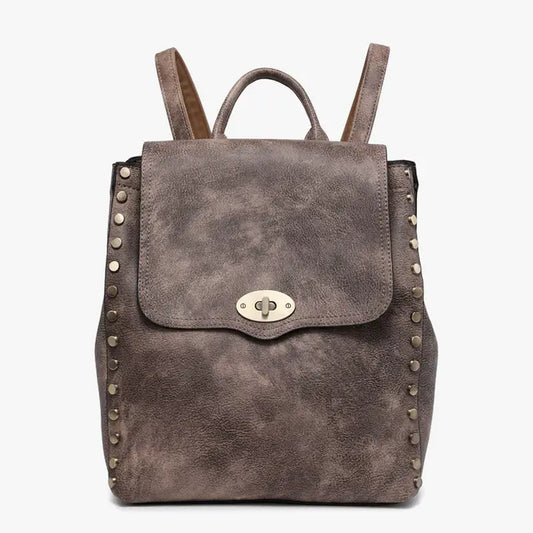 The Bex Distressed Backpack - Espresso