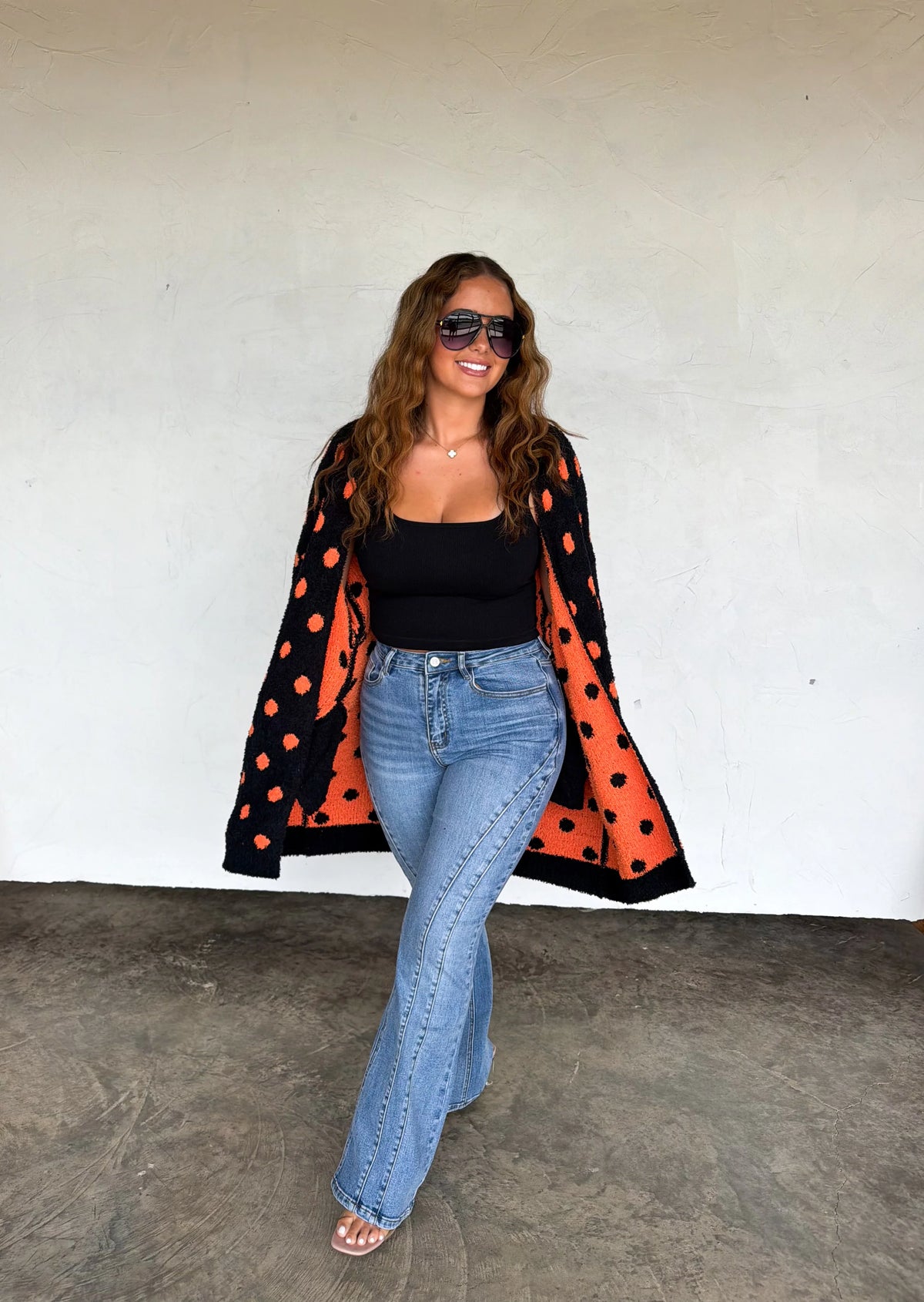 Boo Crew- POLKA DOT Cardigan
