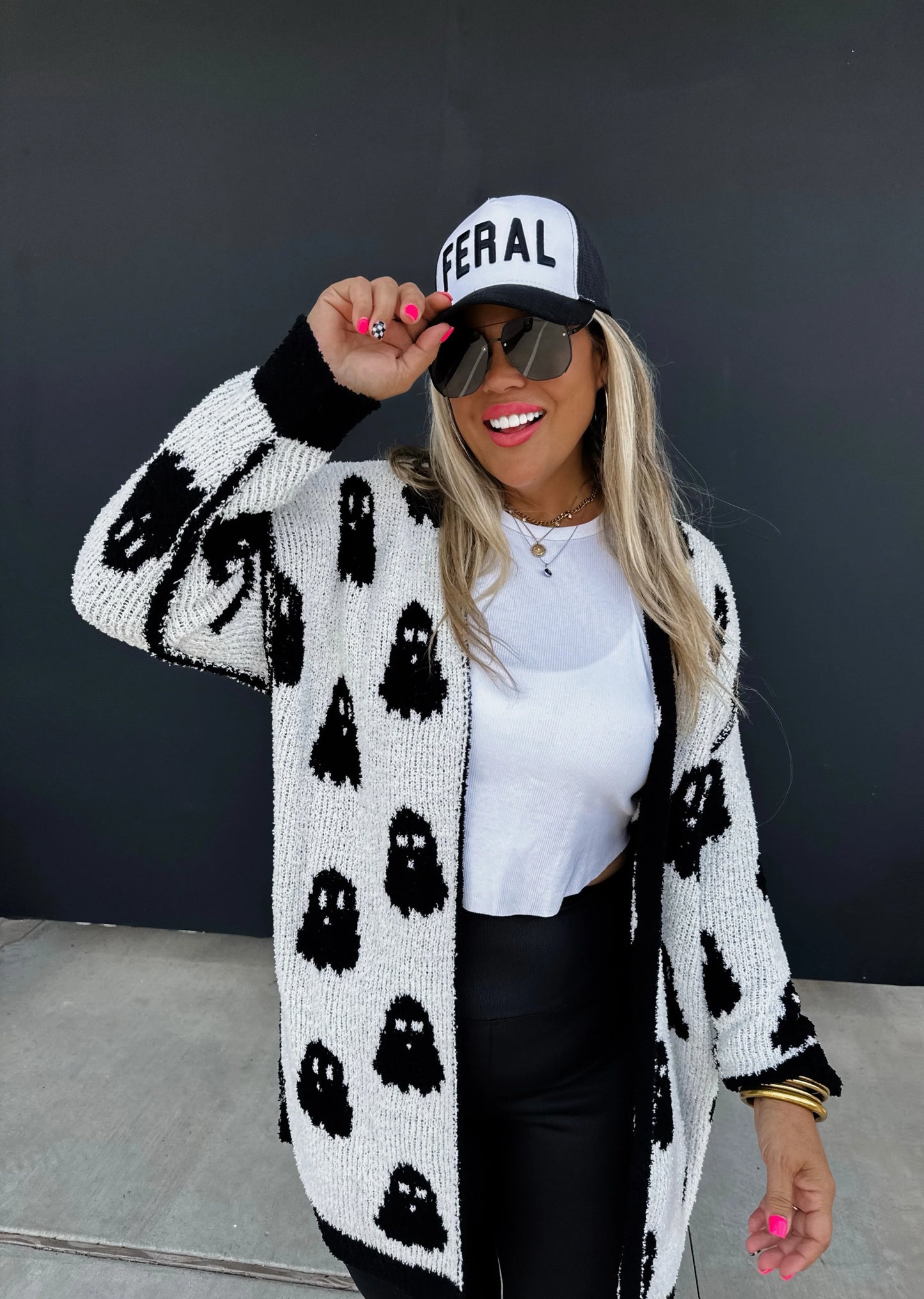 Boo Crew- GHOST Cardigan