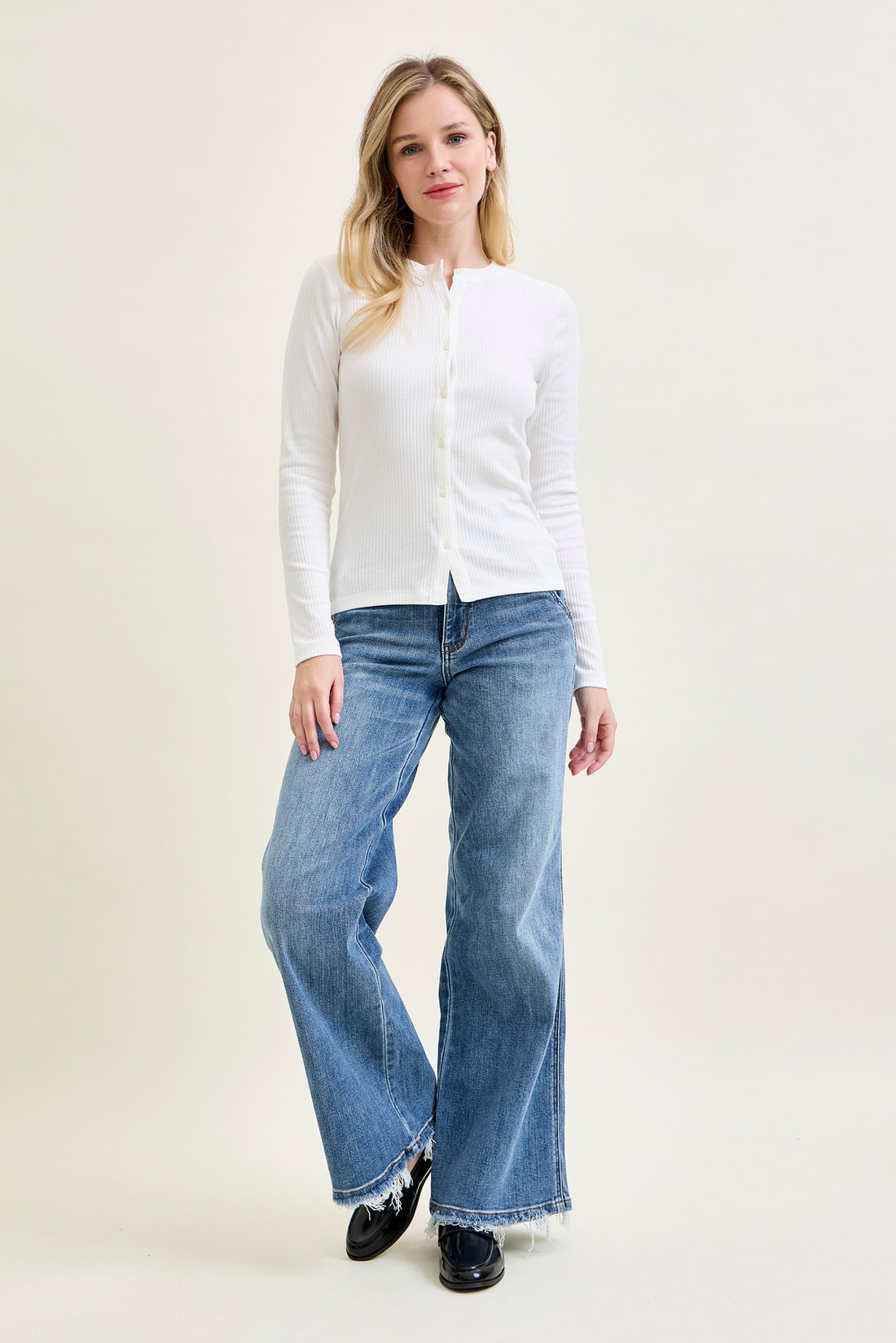 Judy Blue Sage High Rise Retro Wide Leg