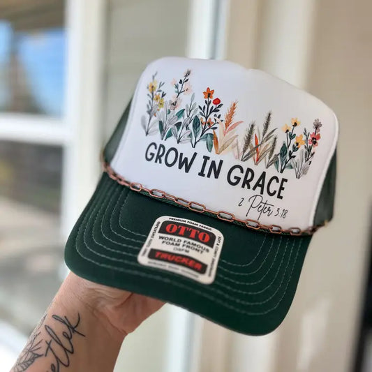 Grow in Grace Graphic Trucker Hat