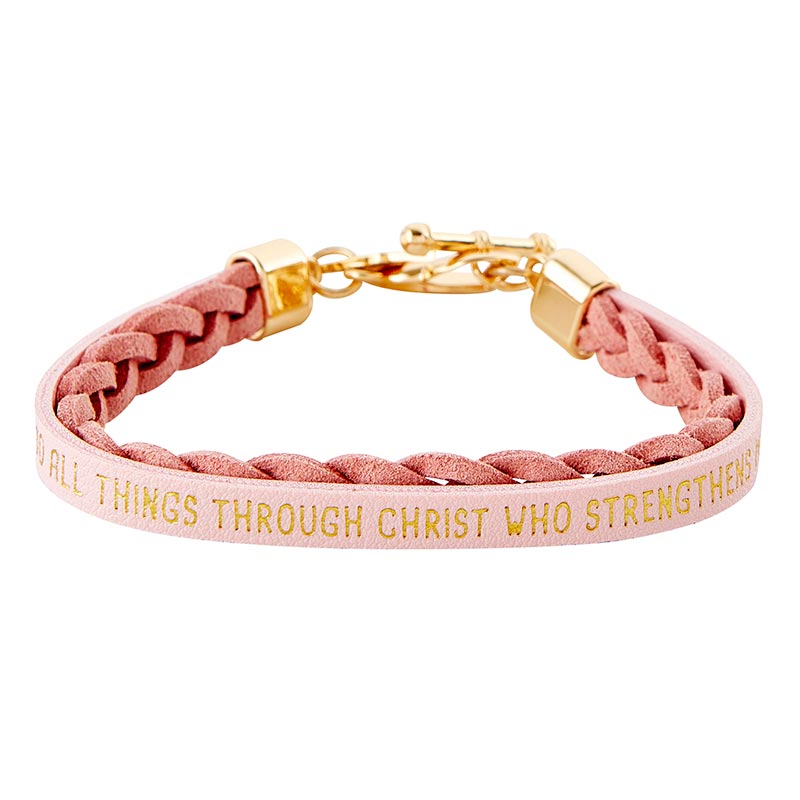 Wrapped in Love Philippians 4:13 - Braided Bracelet