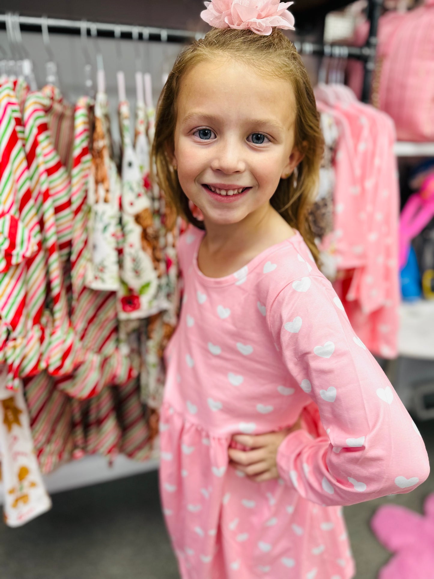 Christmas Pink Heart Dress