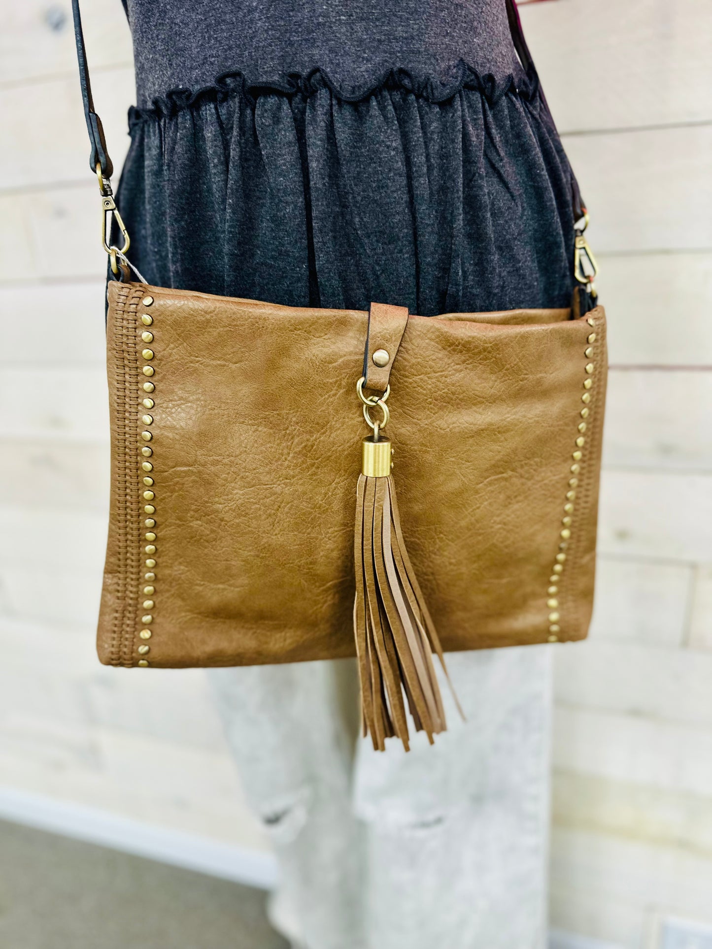 The Marie Crossbody- Taupe