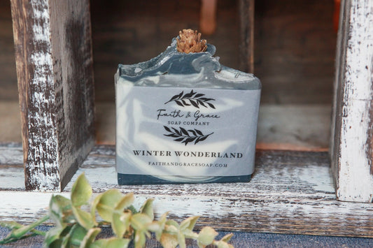 Winter Wonderland Artisan Bar Soap, Tallow & Shea Butter