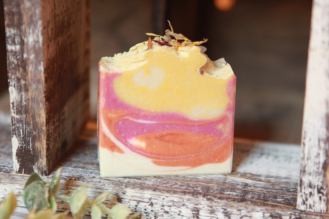 Citrus Energy Artisan Bar Soap, Luxury Shea Butter