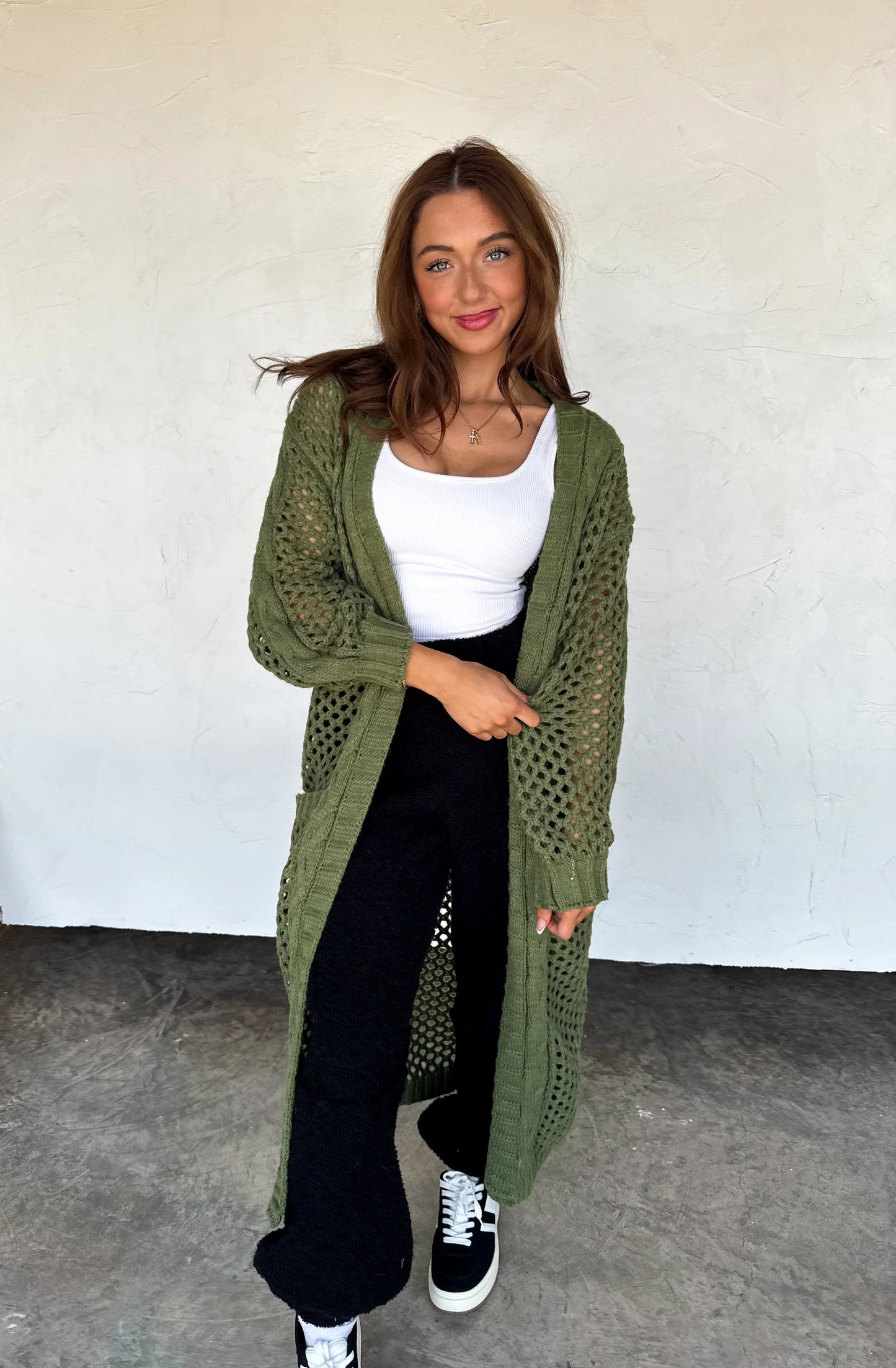 Kandias Knit Cardigan- Olive