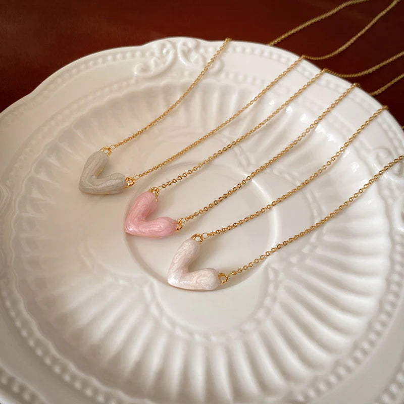 Spread The Love Necklace - Pink