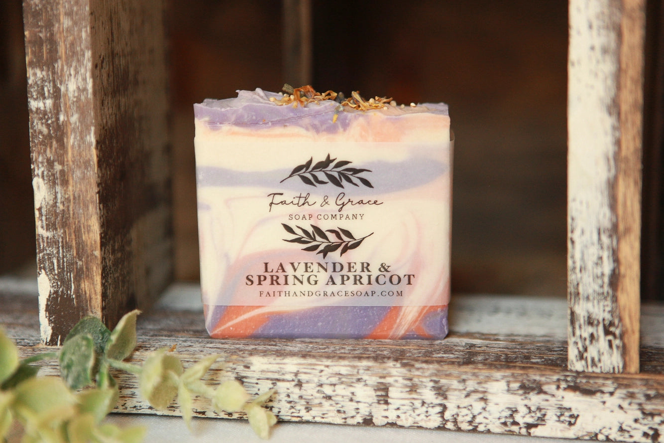 Lavender & Apricot Artisan Bar Soap