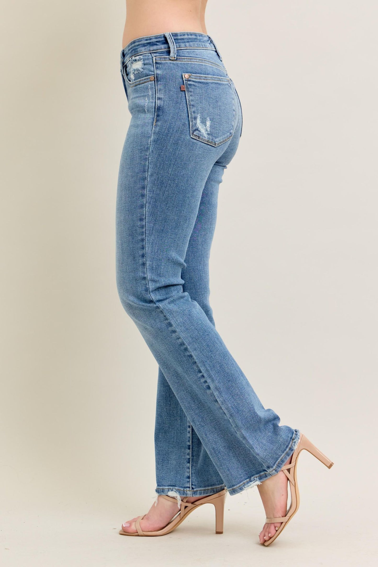 Judy Blue Vintage Wash Boot Cut W/ Destroy Hem