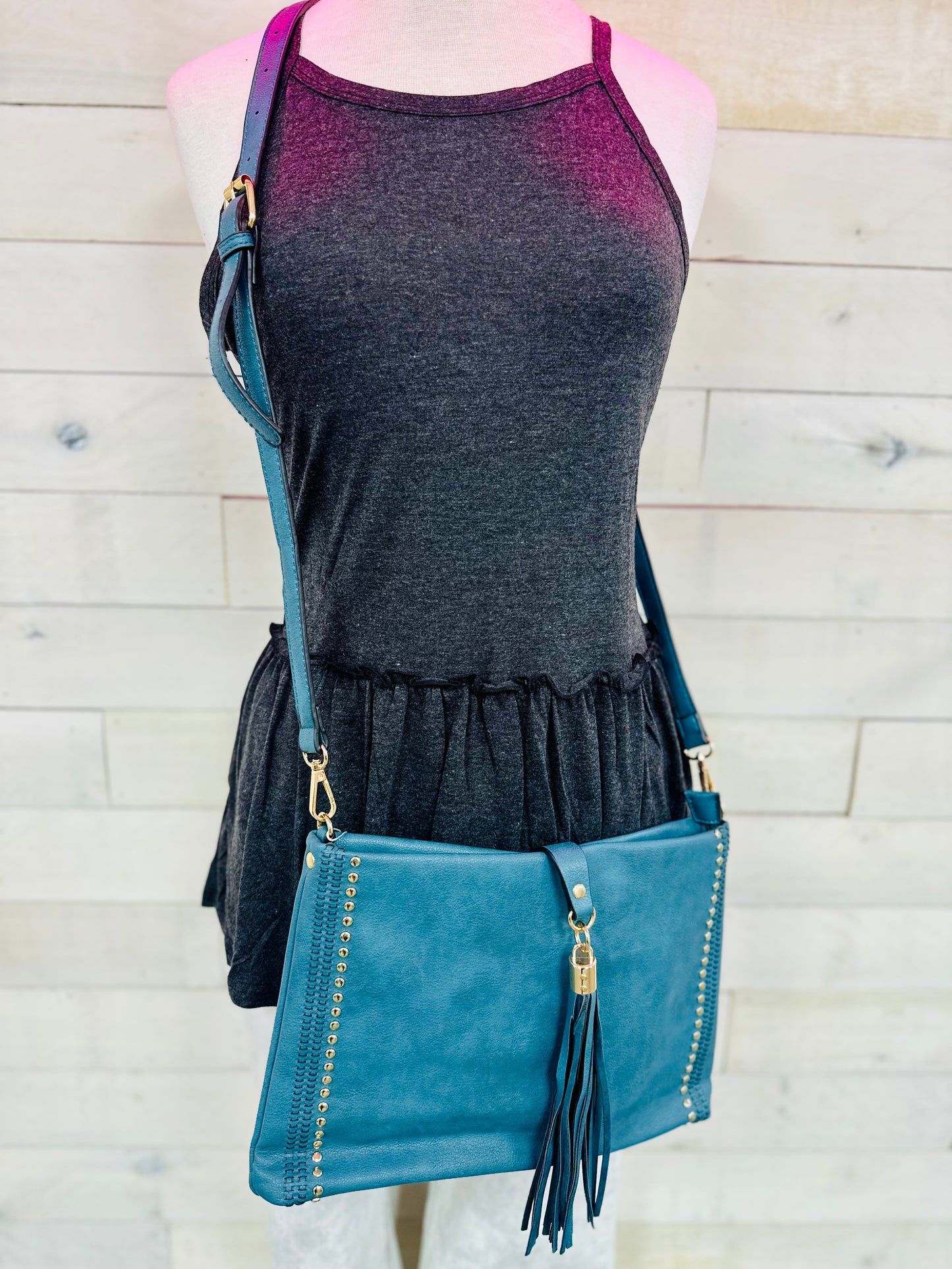 The Marie Crossbody- Peacock