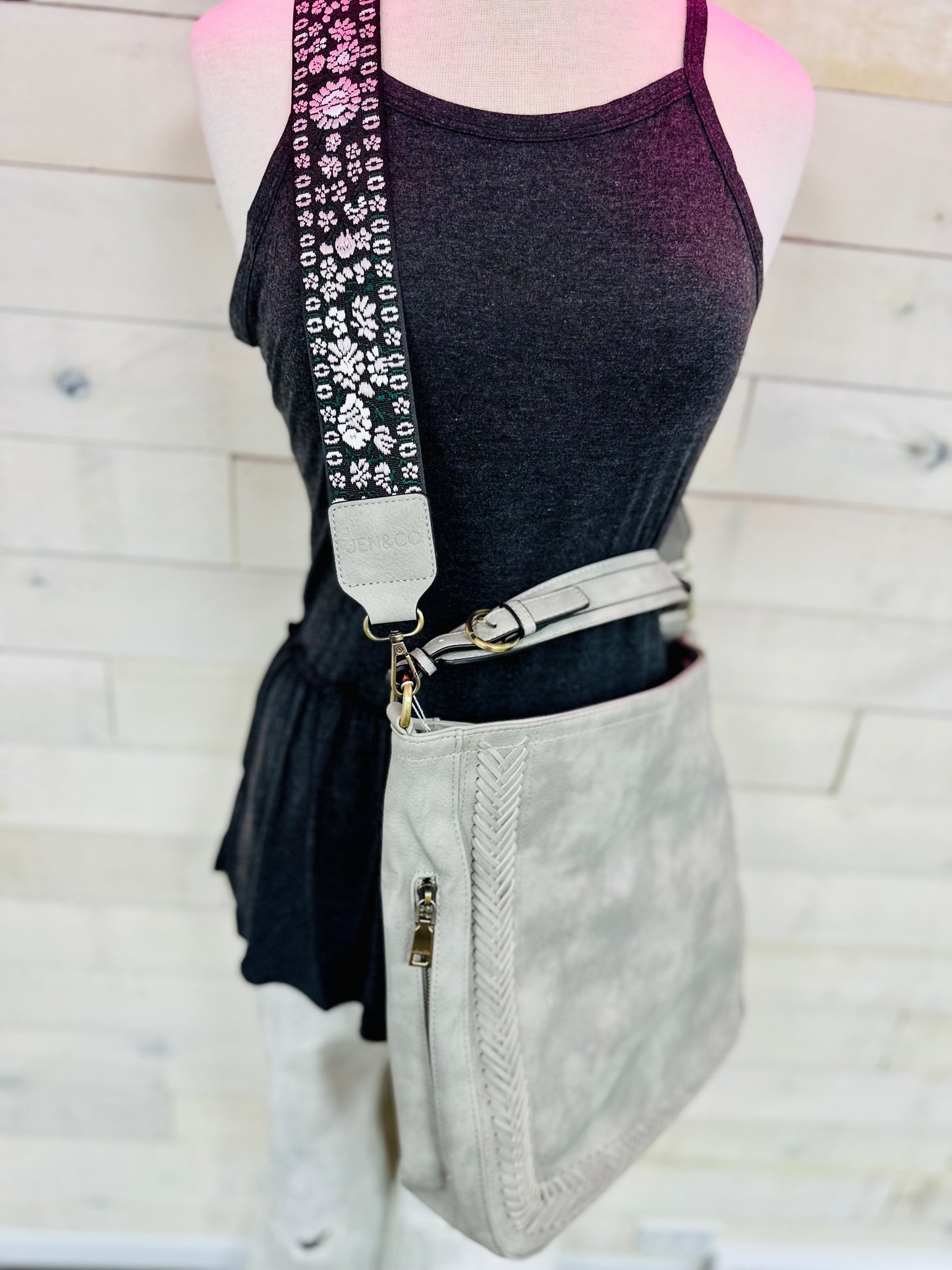 Aris Hobo/Crossbody - Lt. Grey