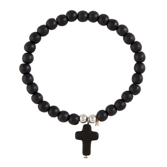 Cross Bracelet - Black