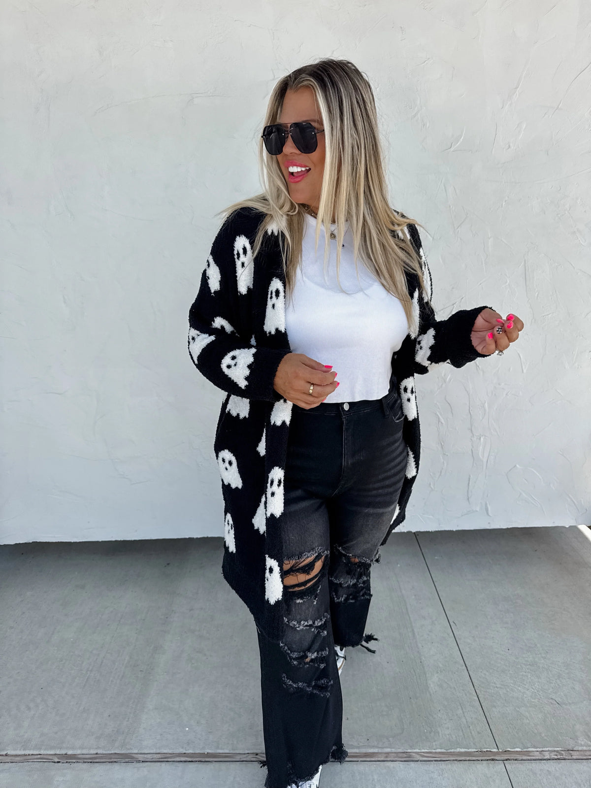 Boo Crew- GHOST Cardigan