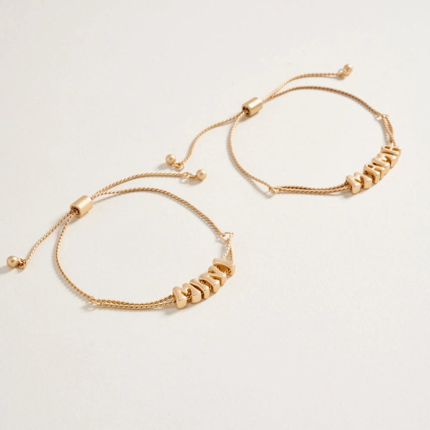 Mama + Mini Bracelet Gold