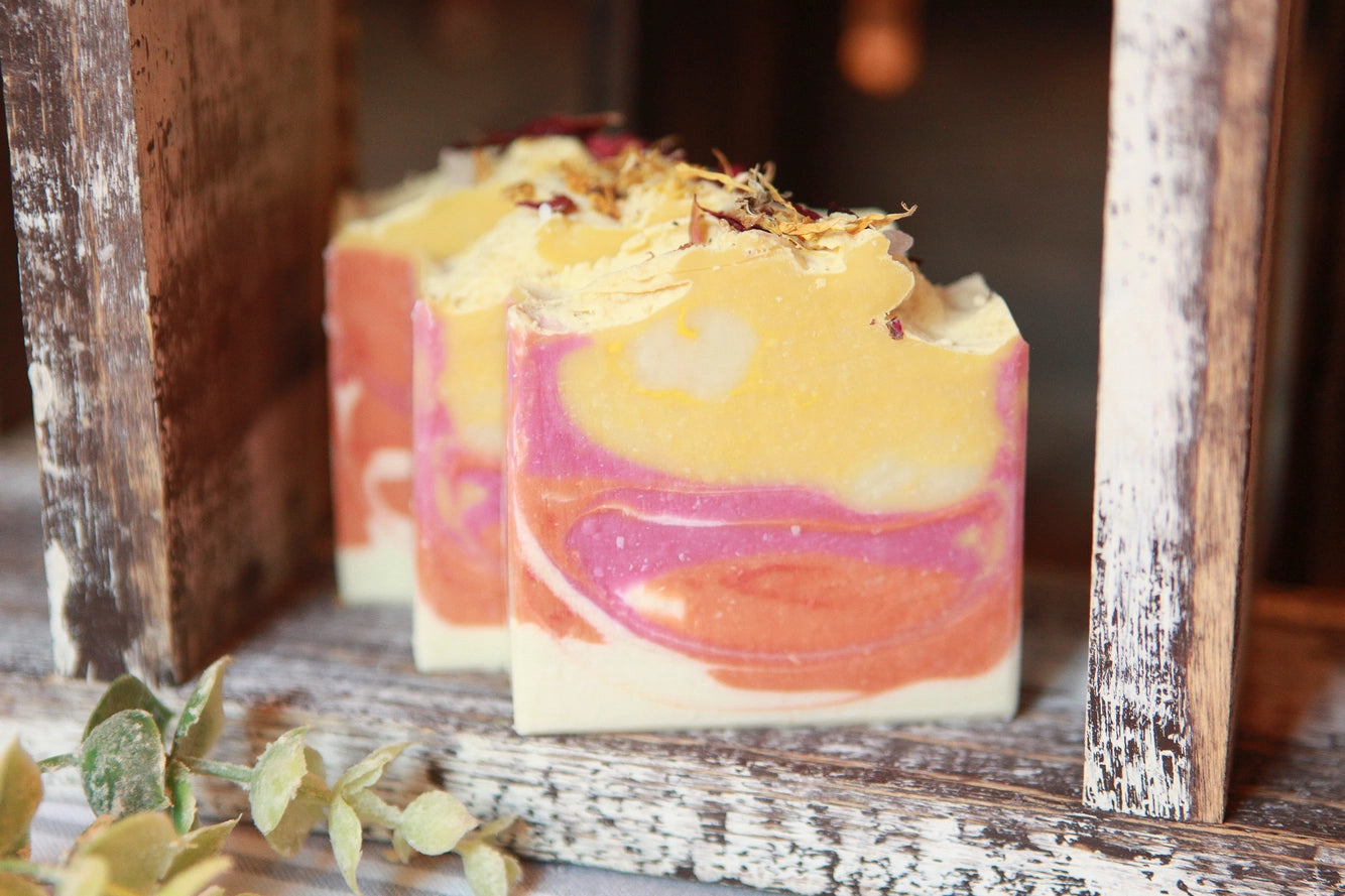 Citrus Energy Artisan Bar Soap, Luxury Shea Butter