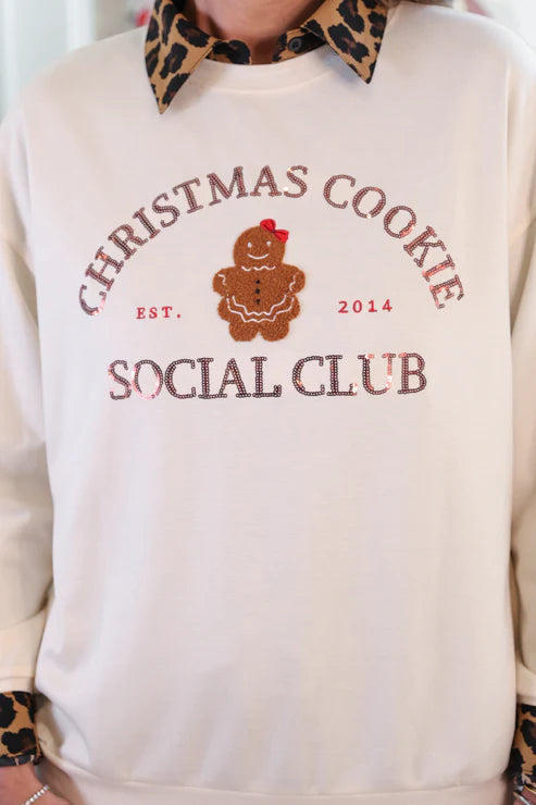 Christmas Cookie Social Club Luxe Pullover