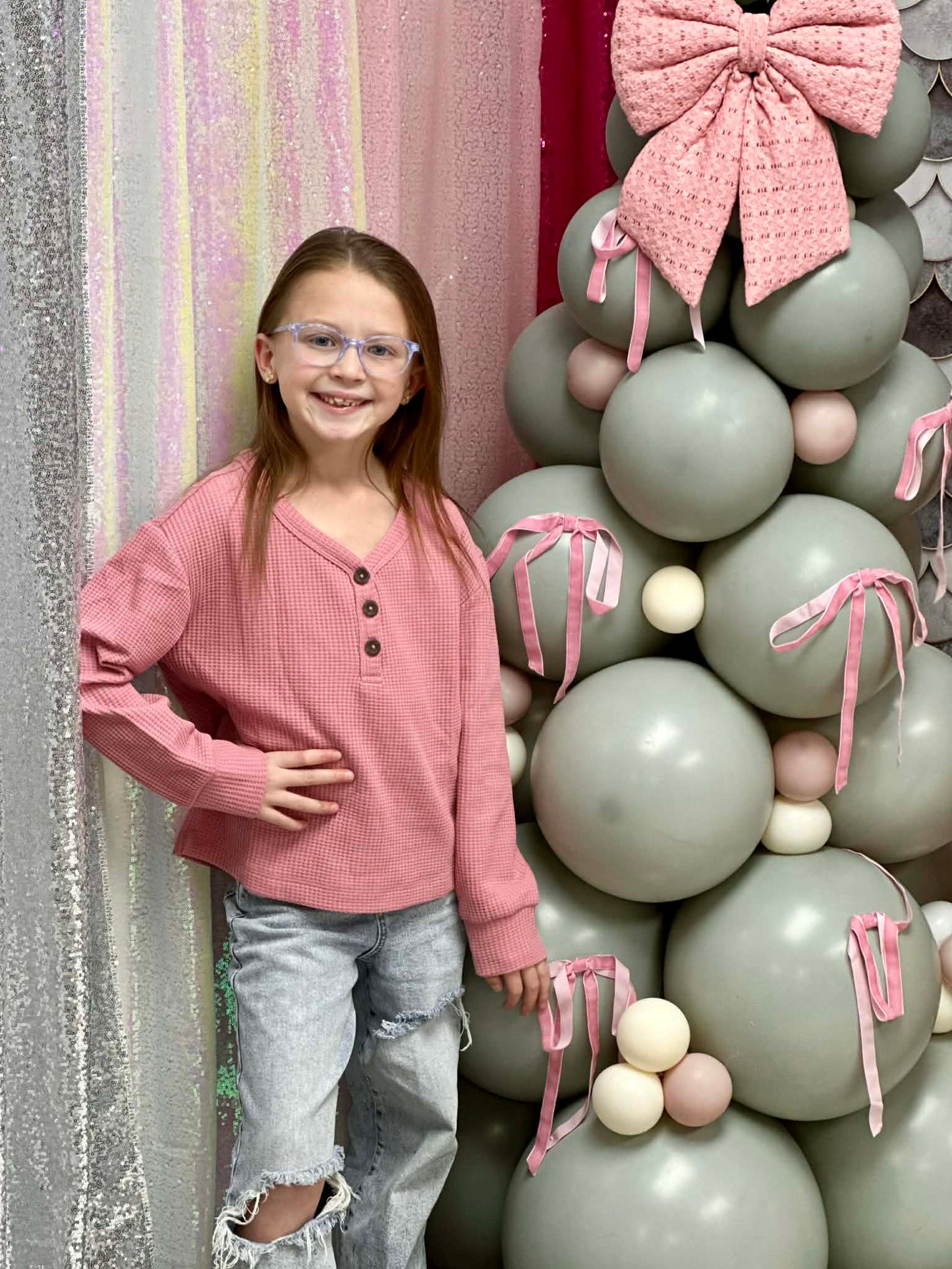 Thermal Henley- Pink