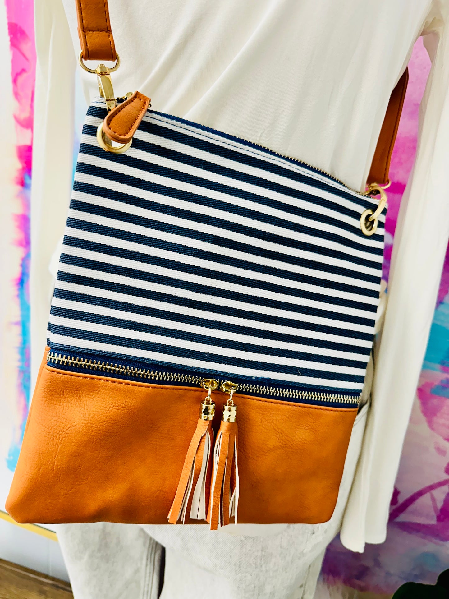 The Emma Crossbody - Navy