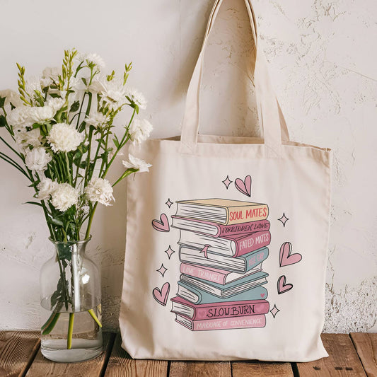Romantasy Books Canvas Tote Bag