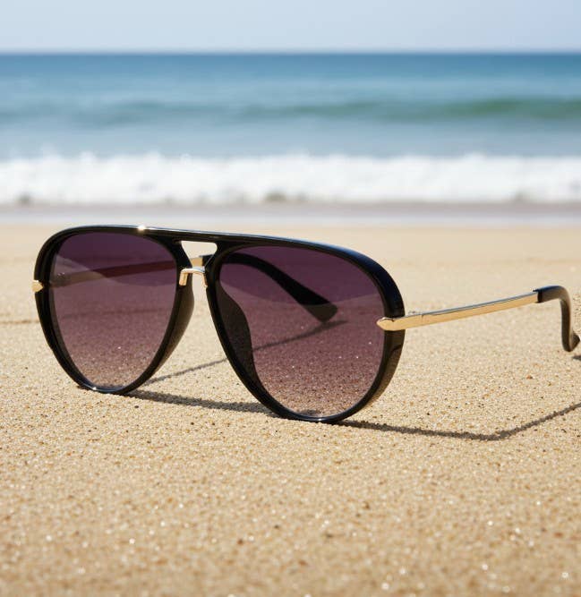 Oversized Retro Sunglasses (6 Color Options)