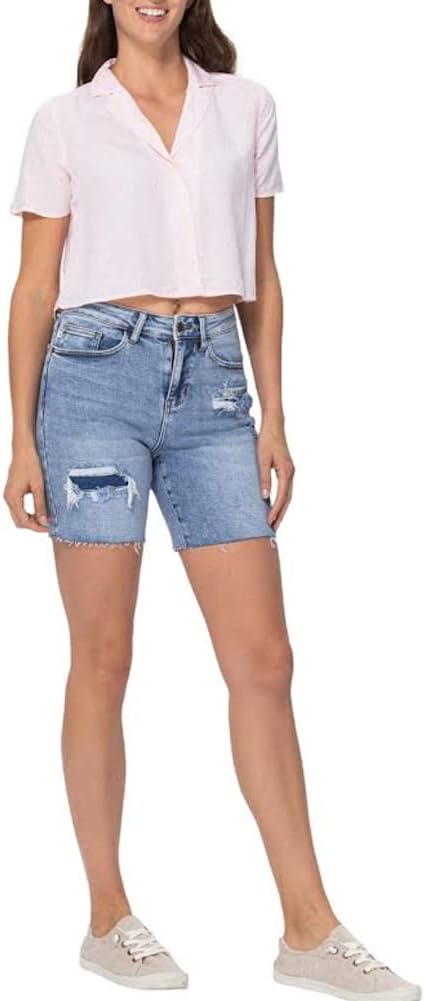 Judy Blue Patch Work Shorts