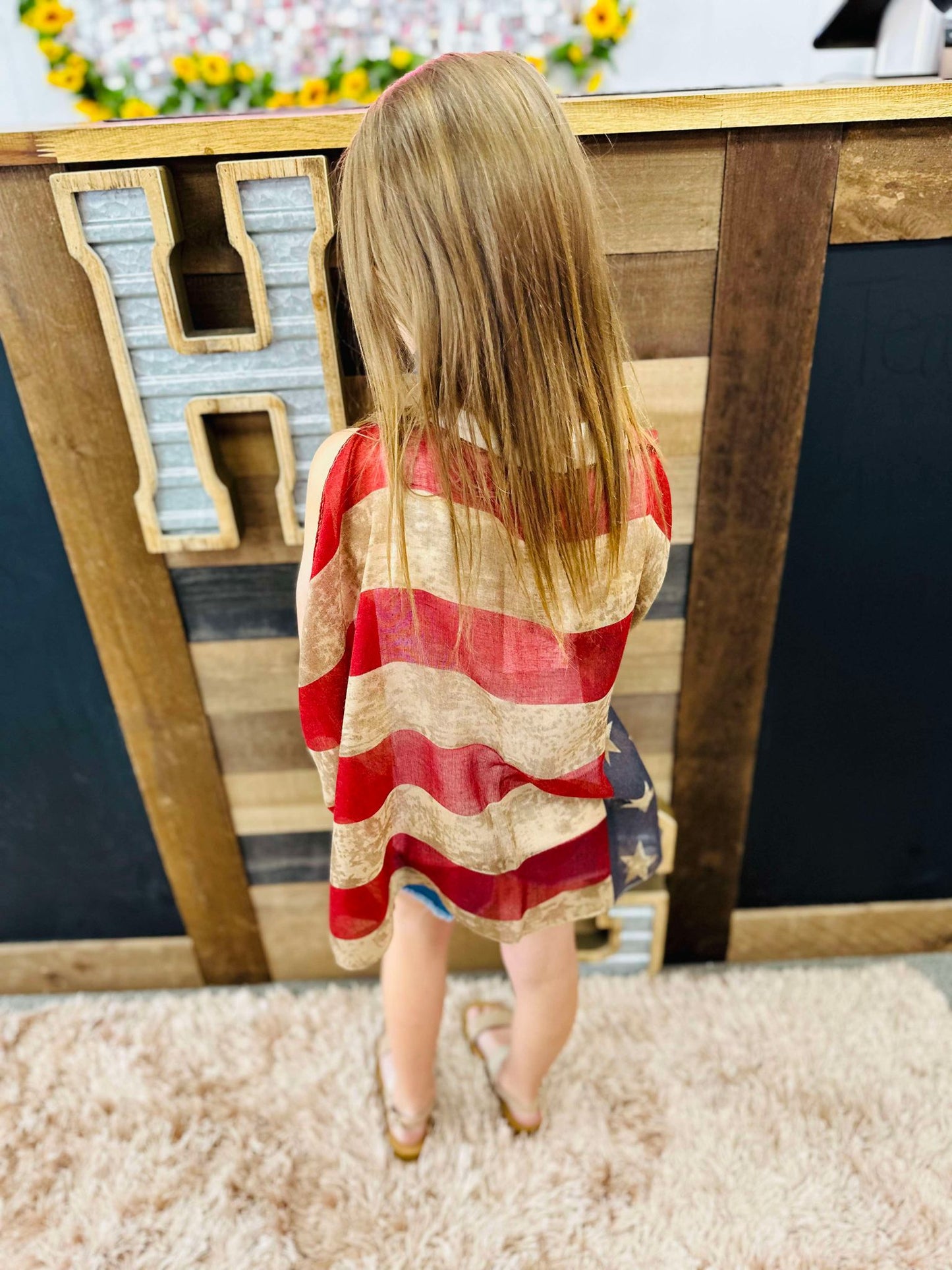 Girls' Vintage Stars & Stripes Vest