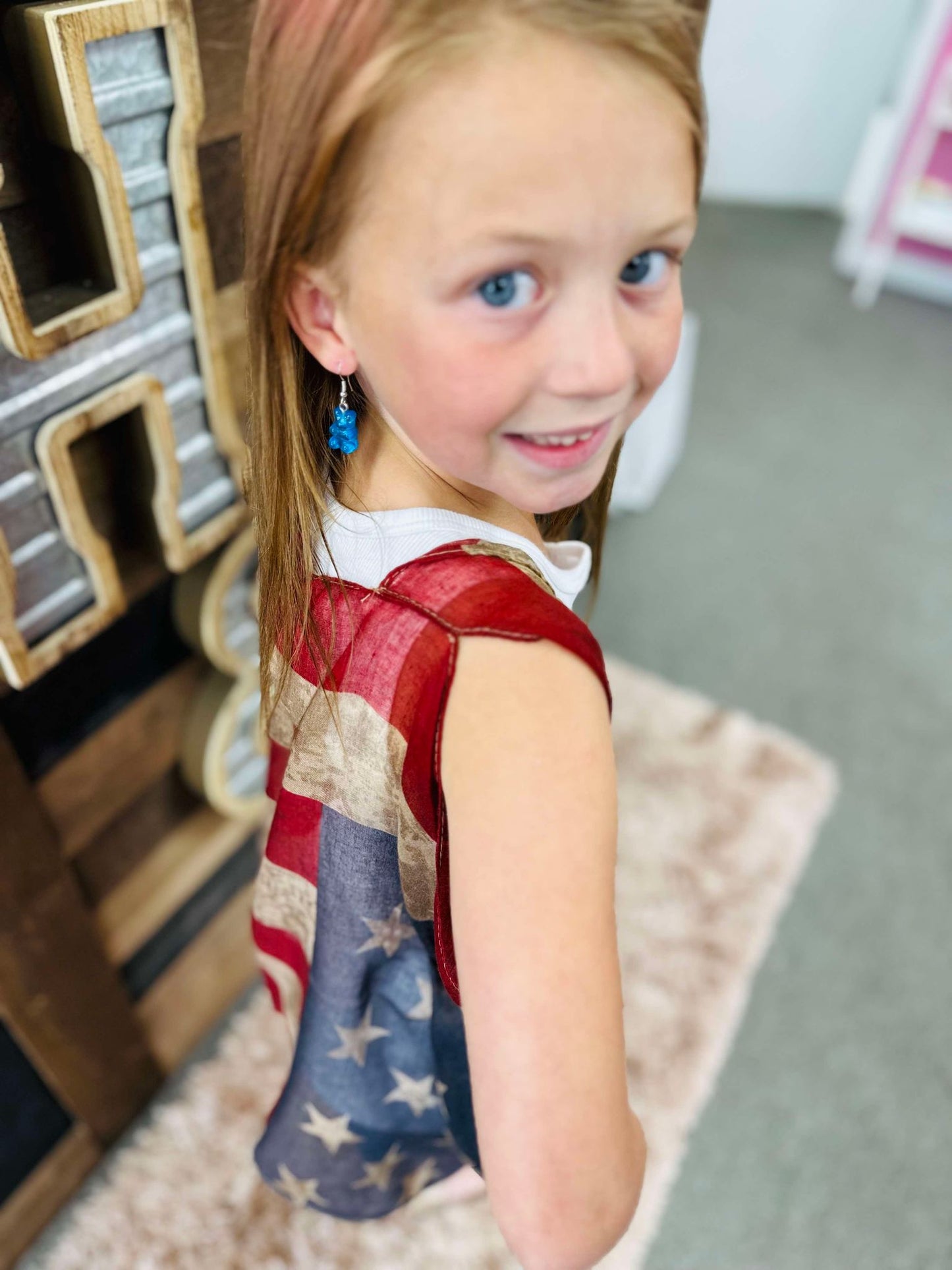 Girls' Vintage Stars & Stripes Vest