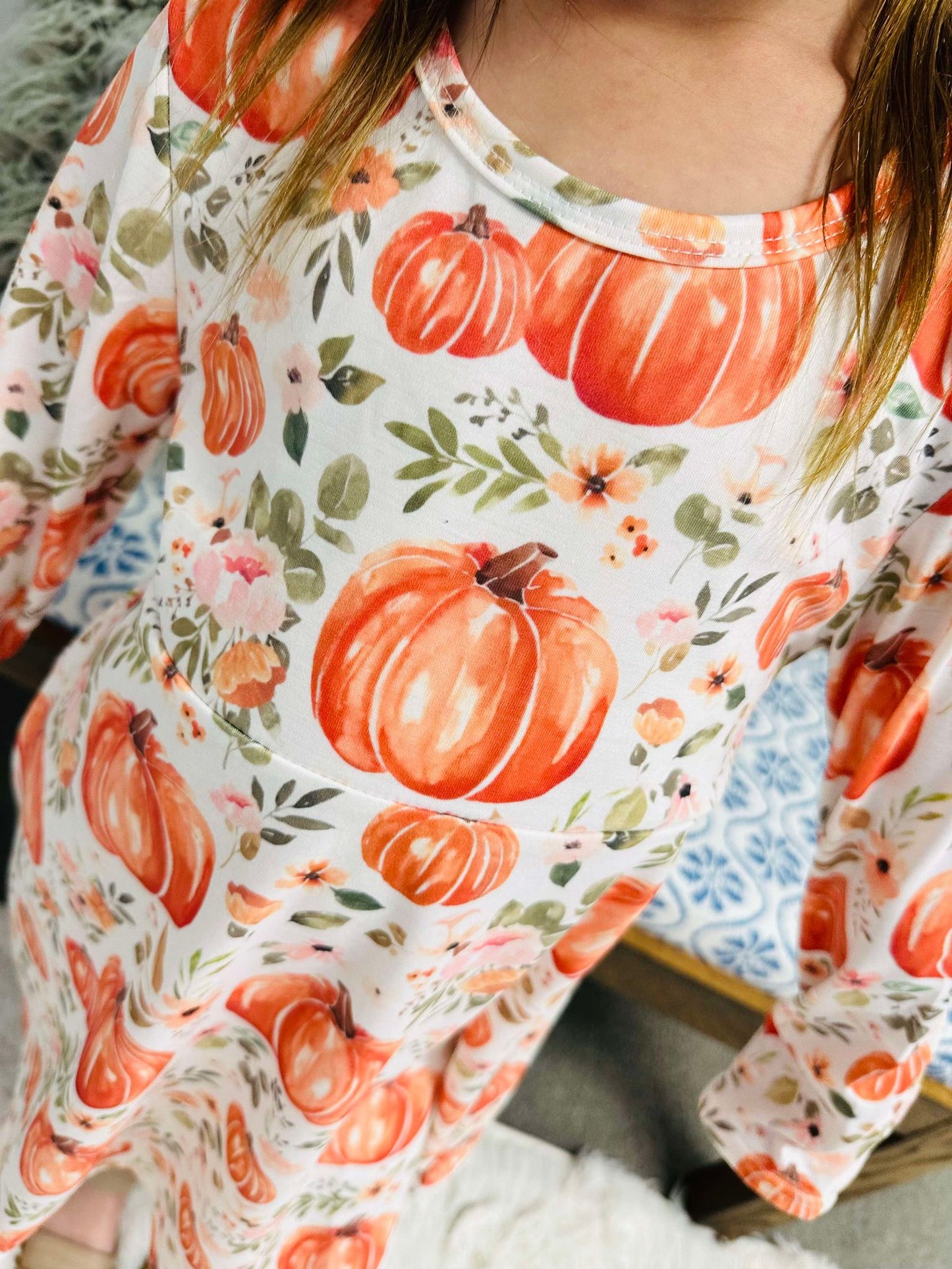 Harvest Pumpkin Swirl Dress