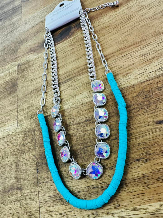 Most Adorable Turquoise Layered Necklace