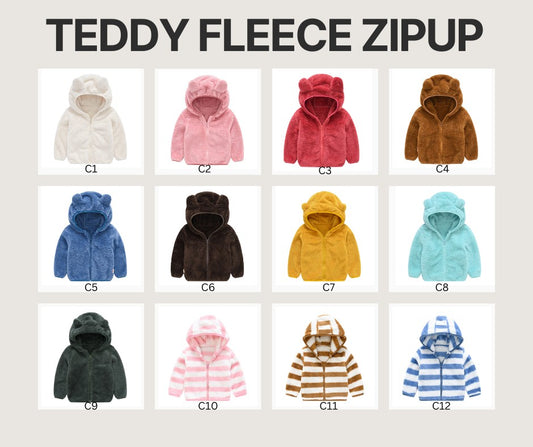 Teddy Fleece Zip-ups *PRE-ORDER*