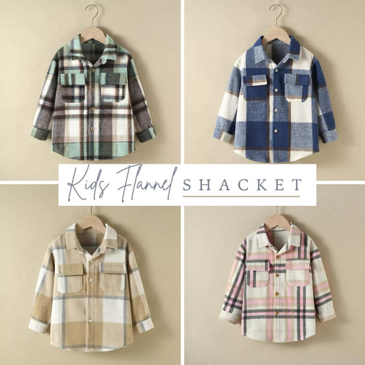 Kids Flannel Shacket *PRE-ORDER*