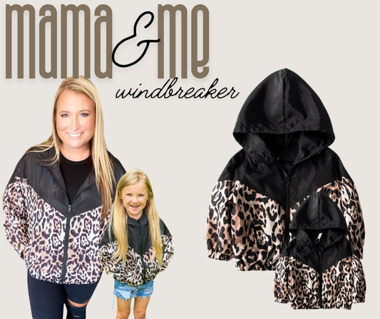 Mama and Me Leopard Windbreaker *PRE-ORDER*