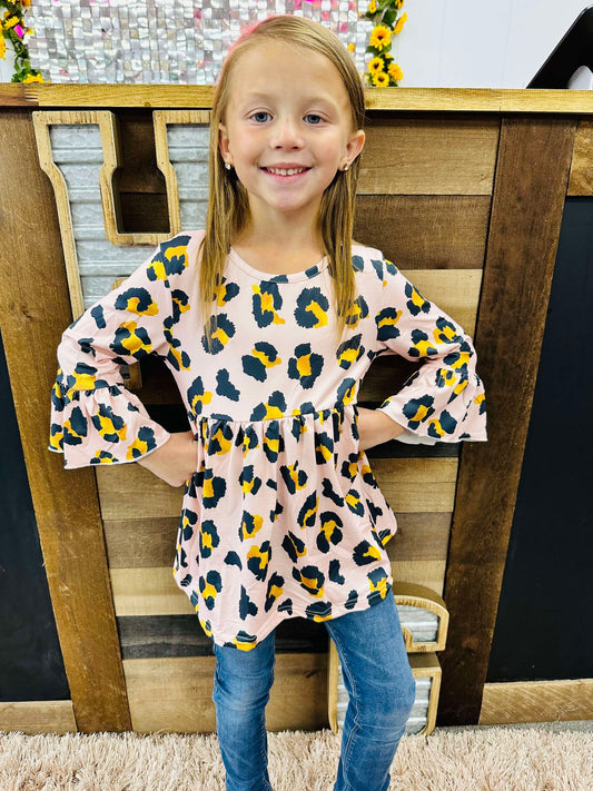 The Lilly Leopard Blouse- Kids