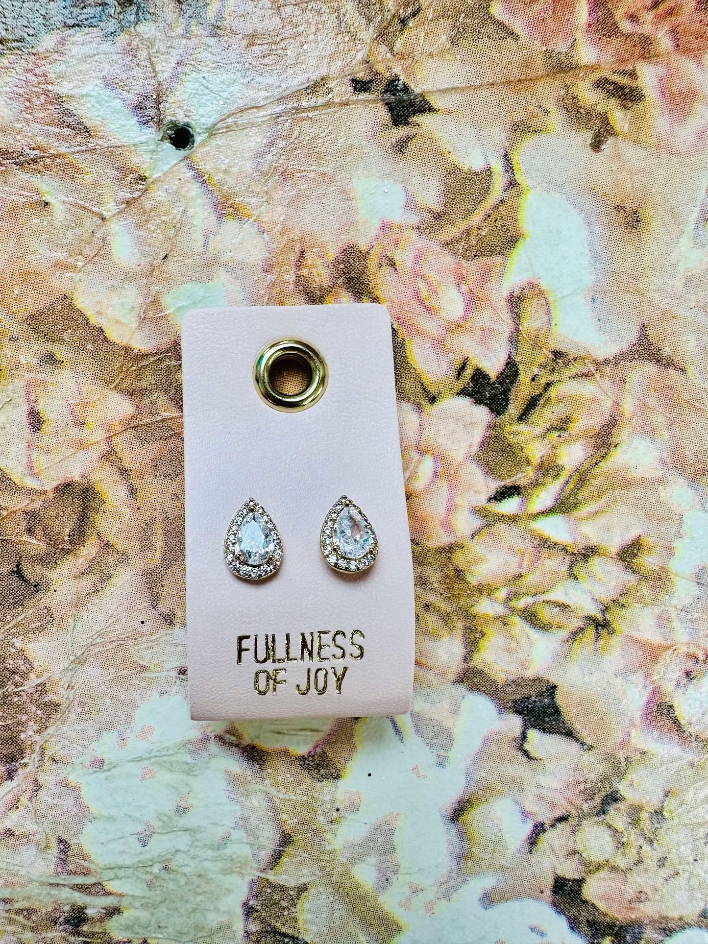 Stud Earrings - Fullness of Joy - Droplet