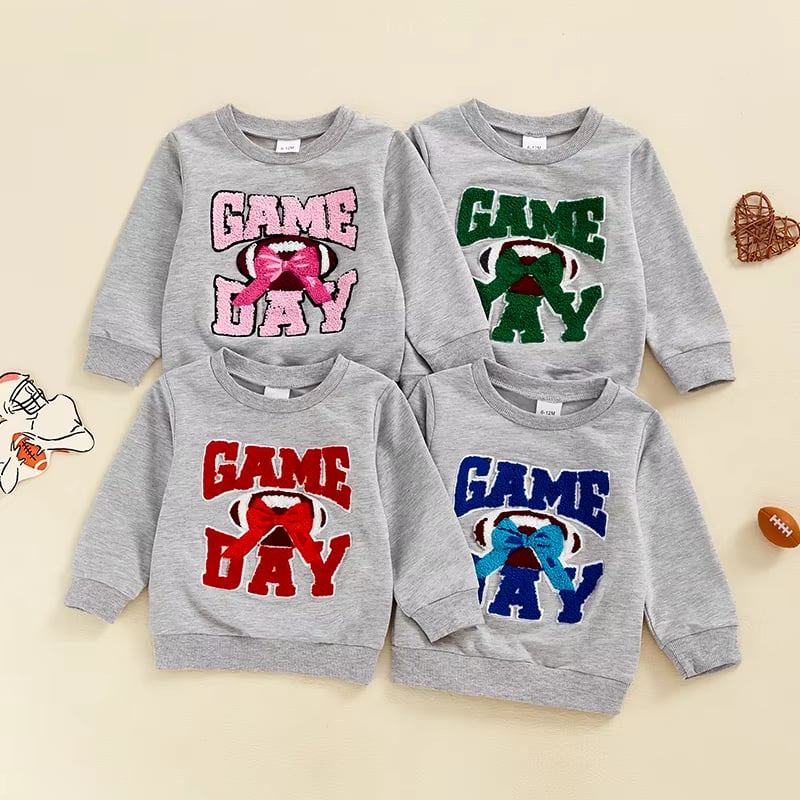 Game Day Patch Sweatshirt and Onesie *PRE-ORDER*