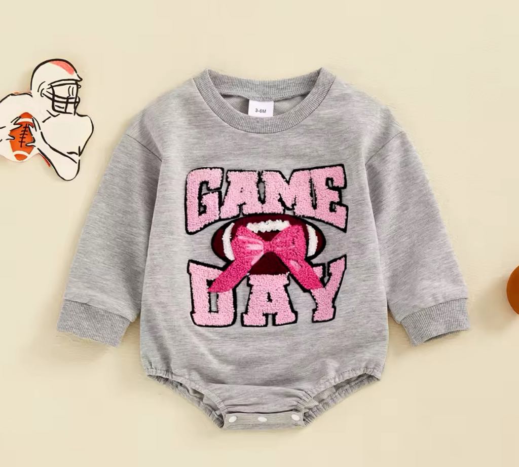 Game Day Patch Sweatshirt and Onesie *PRE-ORDER*