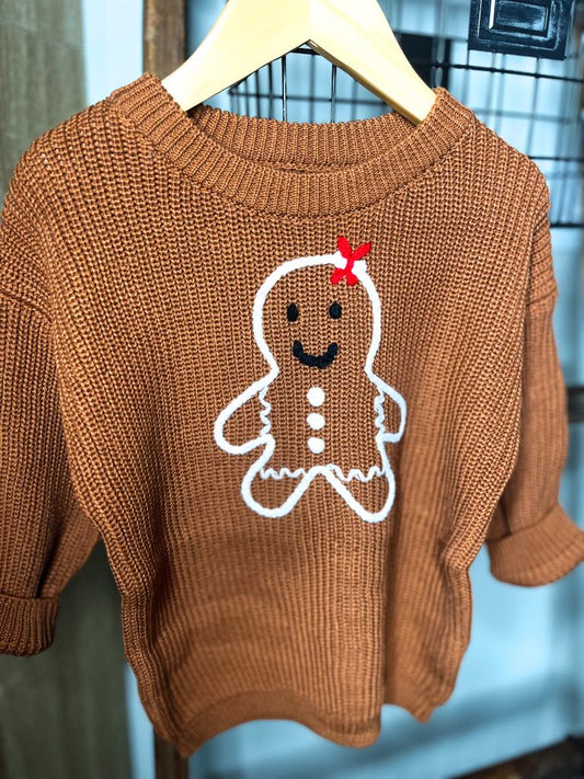 Gingerbread Girl Oversized Sweater *PRE-ORDER*