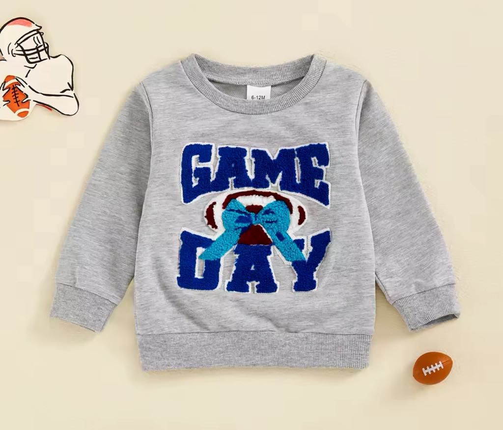 Game Day Patch Sweatshirt and Onesie *PRE-ORDER*