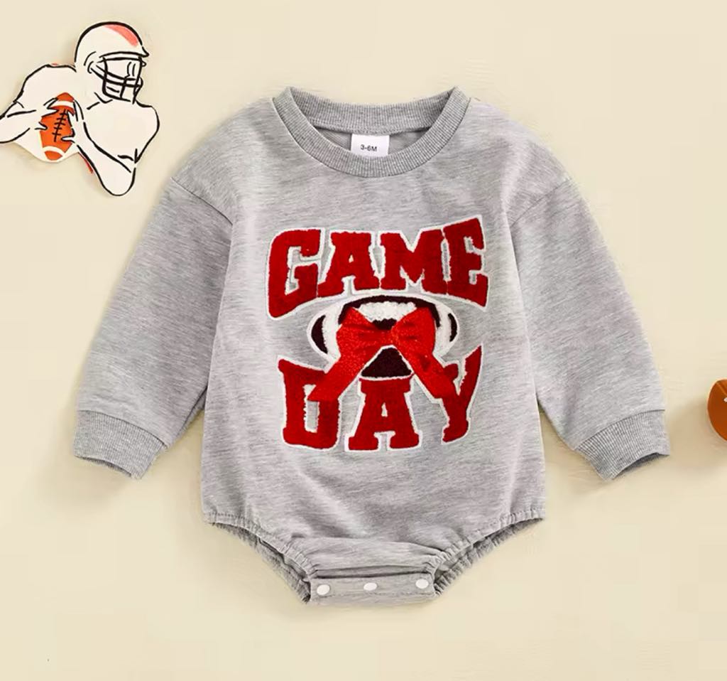 Game Day Patch Sweatshirt and Onesie *PRE-ORDER*