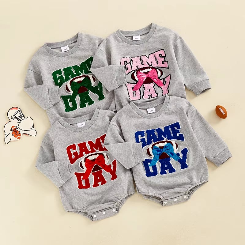 Game Day Patch Sweatshirt and Onesie *PRE-ORDER*