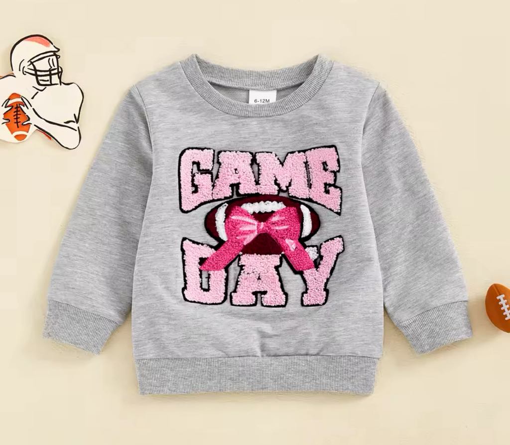 Game Day Patch Sweatshirt and Onesie *PRE-ORDER*