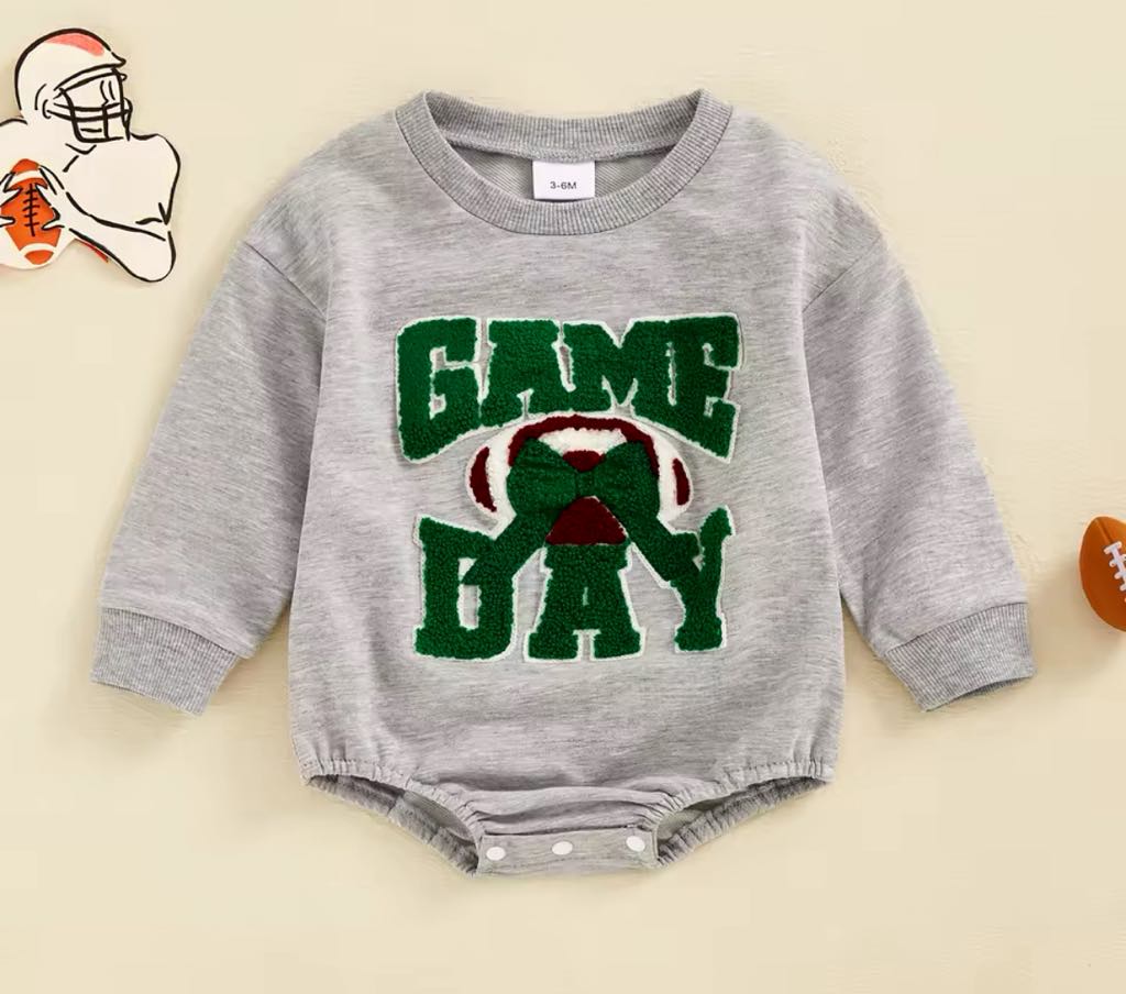 Game Day Patch Sweatshirt and Onesie *PRE-ORDER*