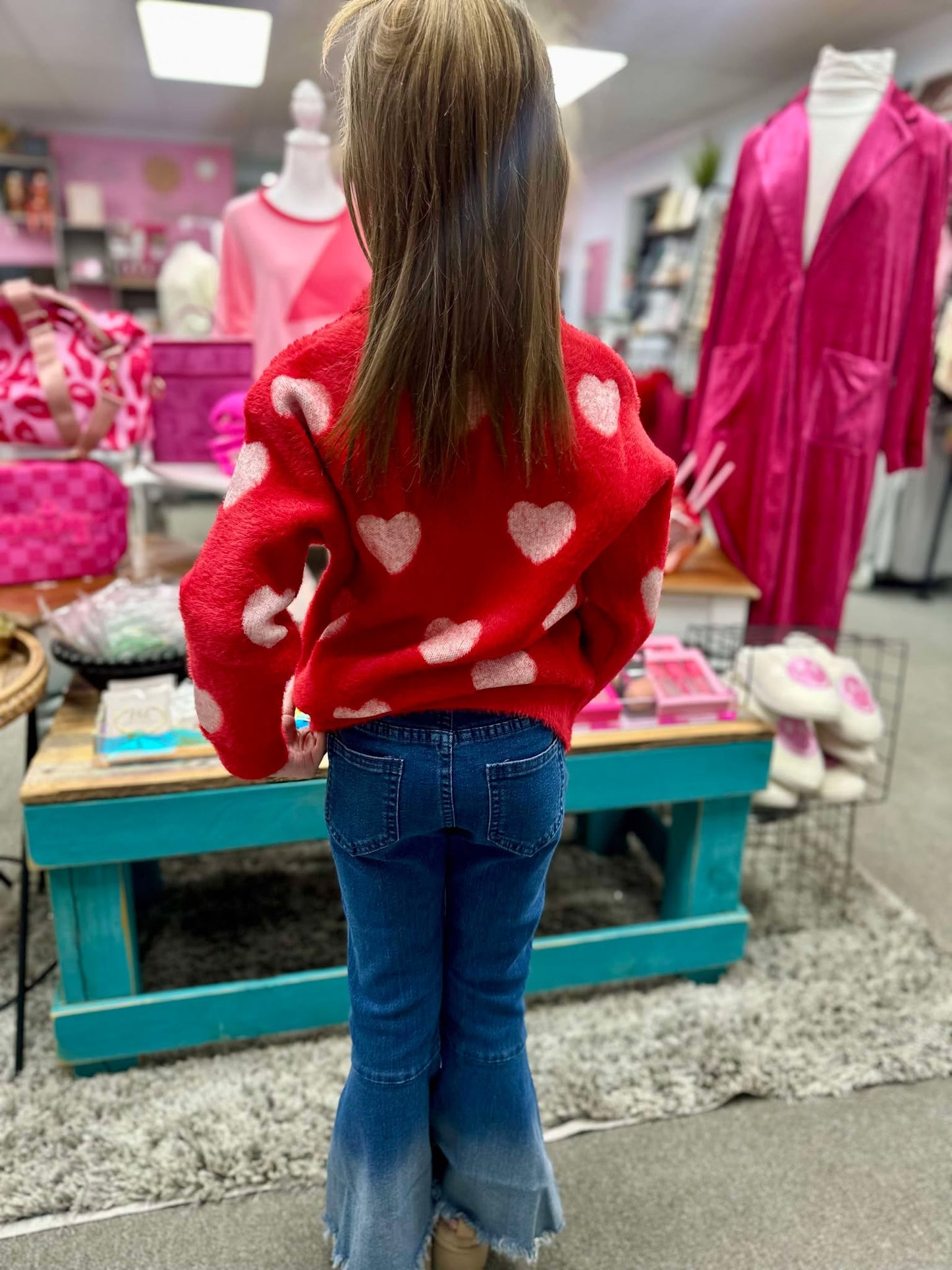 Valentine's Day Girls Pullover Sweater